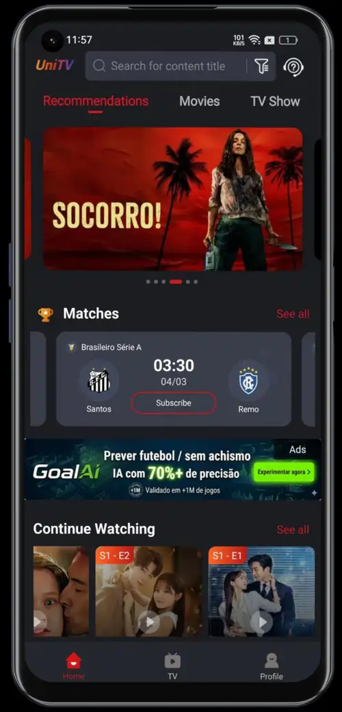 UniTV APK (V3.24.1 Atualizado) ↓ Download para GRÁTIS Visão Geral do UniTV APK 1